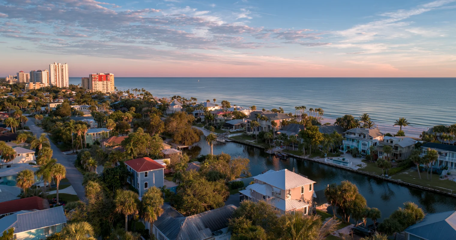Aerial view of Tampa Bay